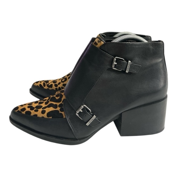 Circus Sam Edelman
Black Leather "Reese" Boot Calf Skin Monk Buckle Size 9.5M - Picture 1 of 12
